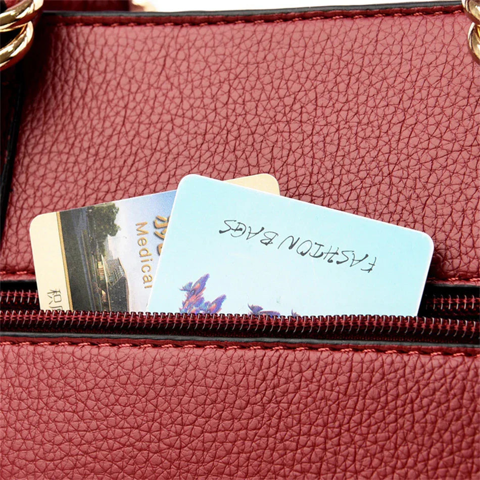 MARIA | BURGUNDY TOTE BAG